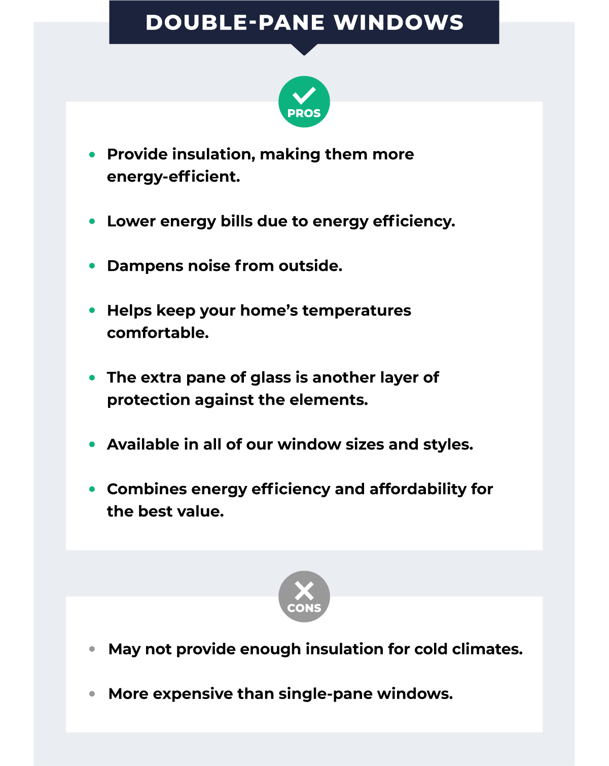 pros and cons of double pane windows